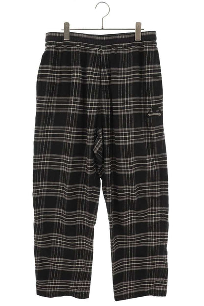 Chrome Hearts Flannel Check Cross Leather Patch Pants Size L