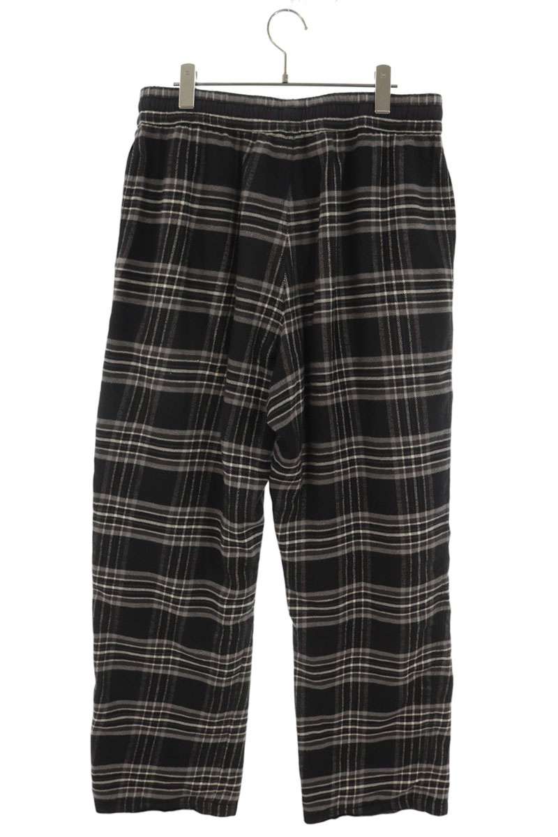 Chrome Hearts Flannel Check Cross Leather Patch Pants Size L