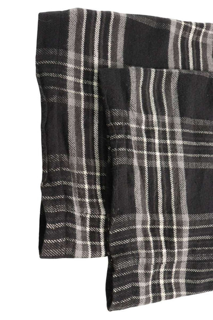 Chrome Hearts Flannel Check Cross Leather Patch Pants Size L