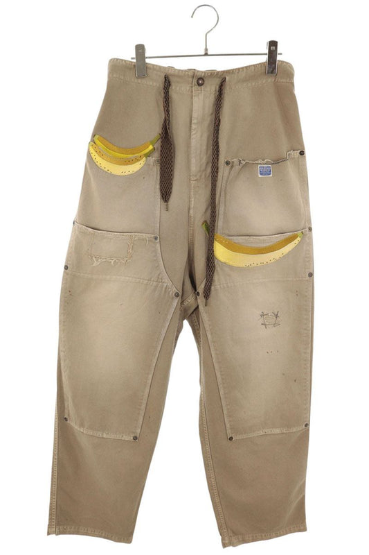 KAPITAL Banana Patchwork Double Knee Baggy Pants Size 3