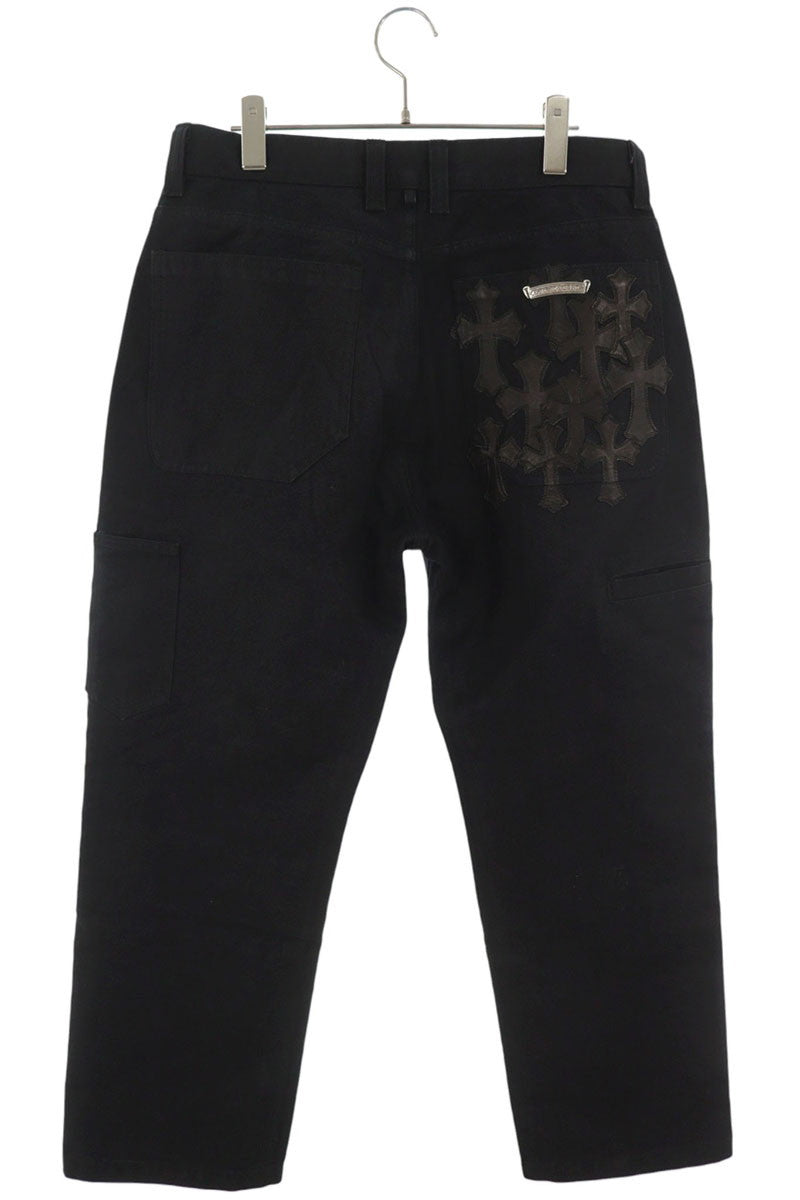 Chrome Hearts Carpenter Cemetery Patch Leather Pants Size 31