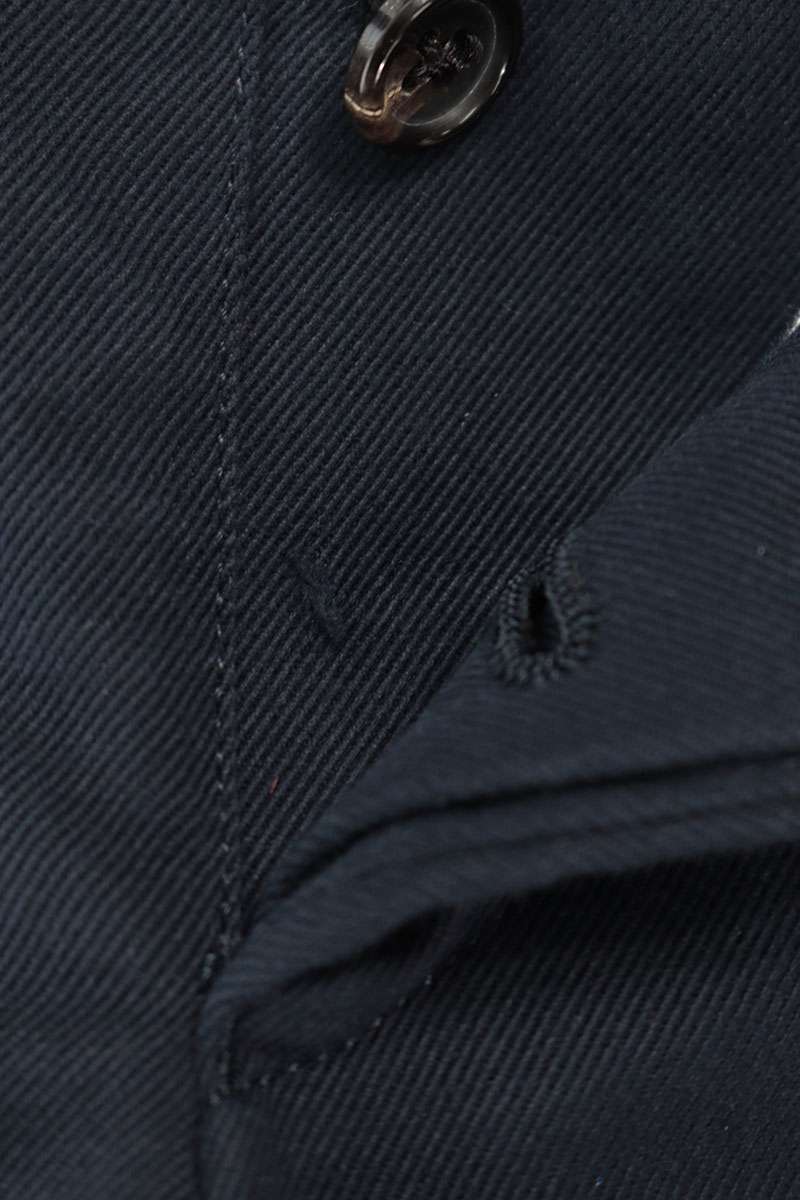 THOM BROWNE Navy Cotton Roll-Up Trousers Size 0