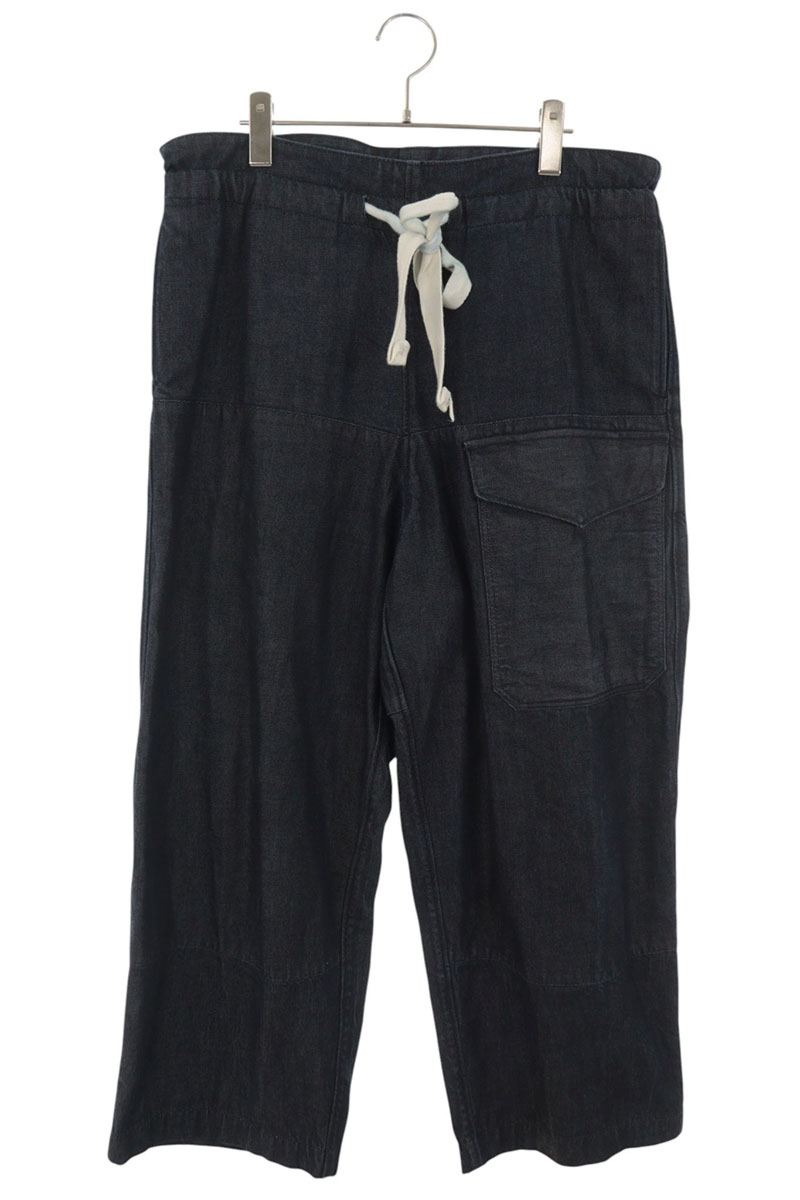 SUS-SOUS Waist Cord Denim Trousers Indigo Size 7