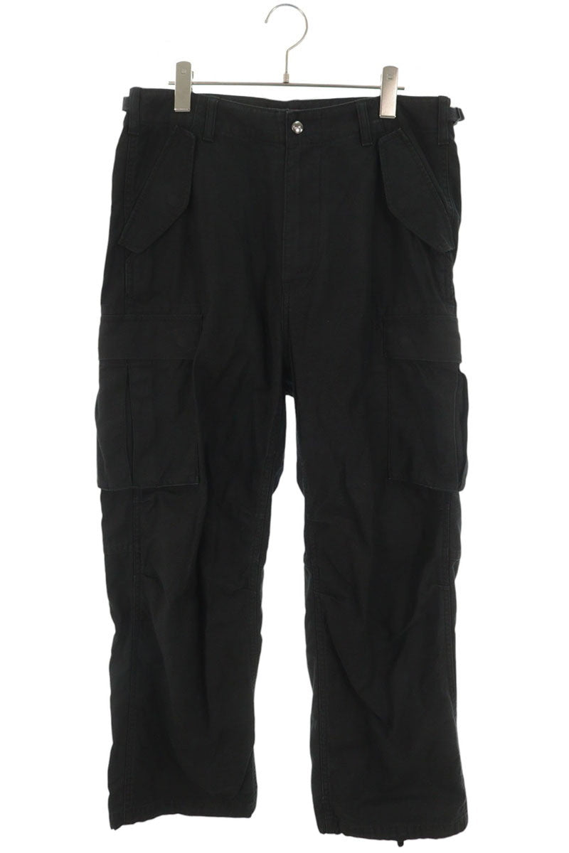 SUPREME 25SS Black Cotton Cargo Pants Size 30