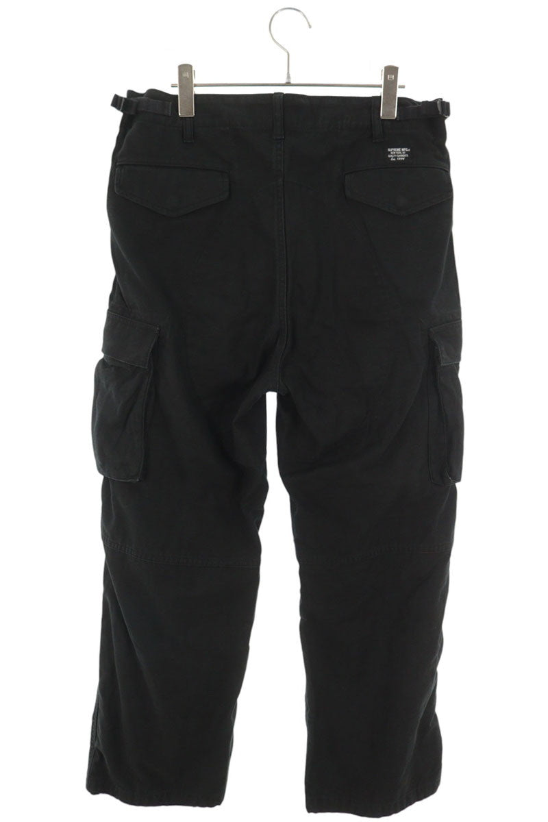 SUPREME 25SS Black Cotton Cargo Pants Size 30