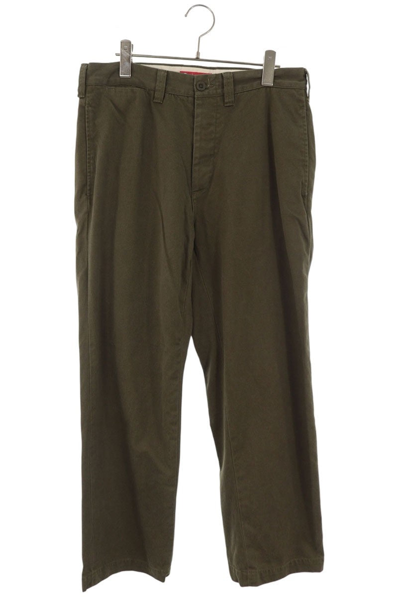SUPREME 25AW Khaki Cotton Chino Pants Size 30