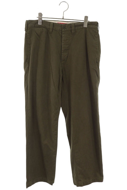 SUPREME 25AW Khaki Cotton Chino Pants Size 30