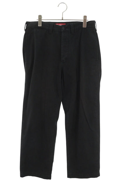 SUPREME 25SS Black Cotton Chino Pants Size 30