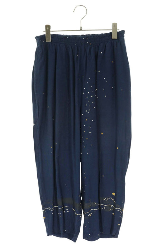 Porter Classic HONOLULU MOON NIGHT ALOHA PANTS Navy Size M