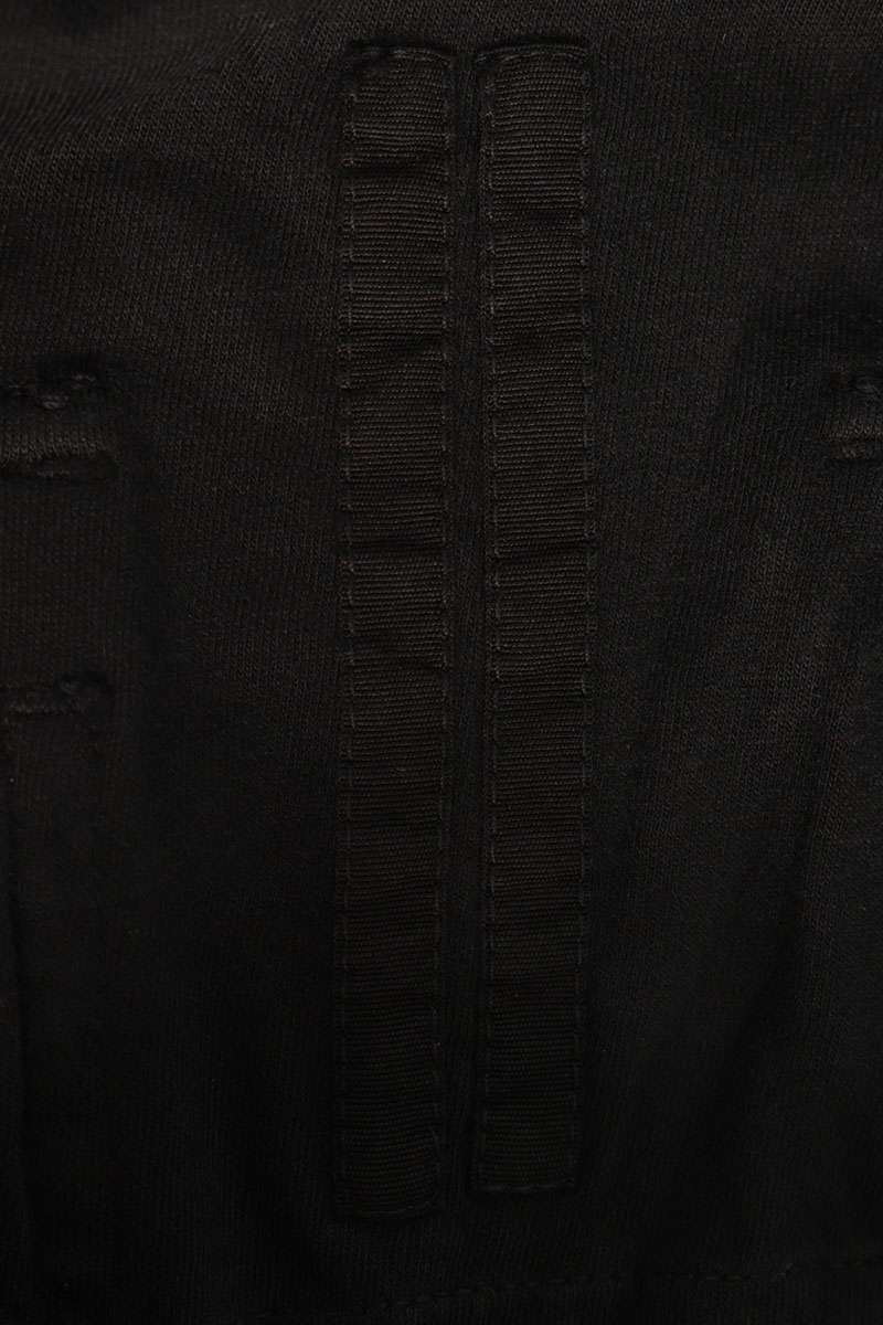 DRKSHDW 26SS Black Cotton Prisoner Drawstring Pants Size XS