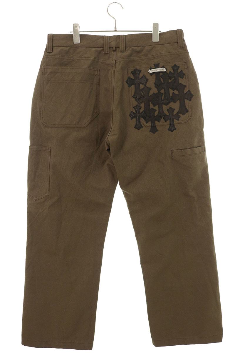 Chrome Hearts Carpenter Cemetery Patch Pants Brown Size 34