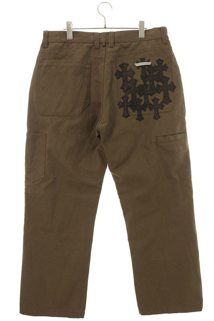 Chrome Hearts Carpenter Cemetery Patch Pants Brown Size 34