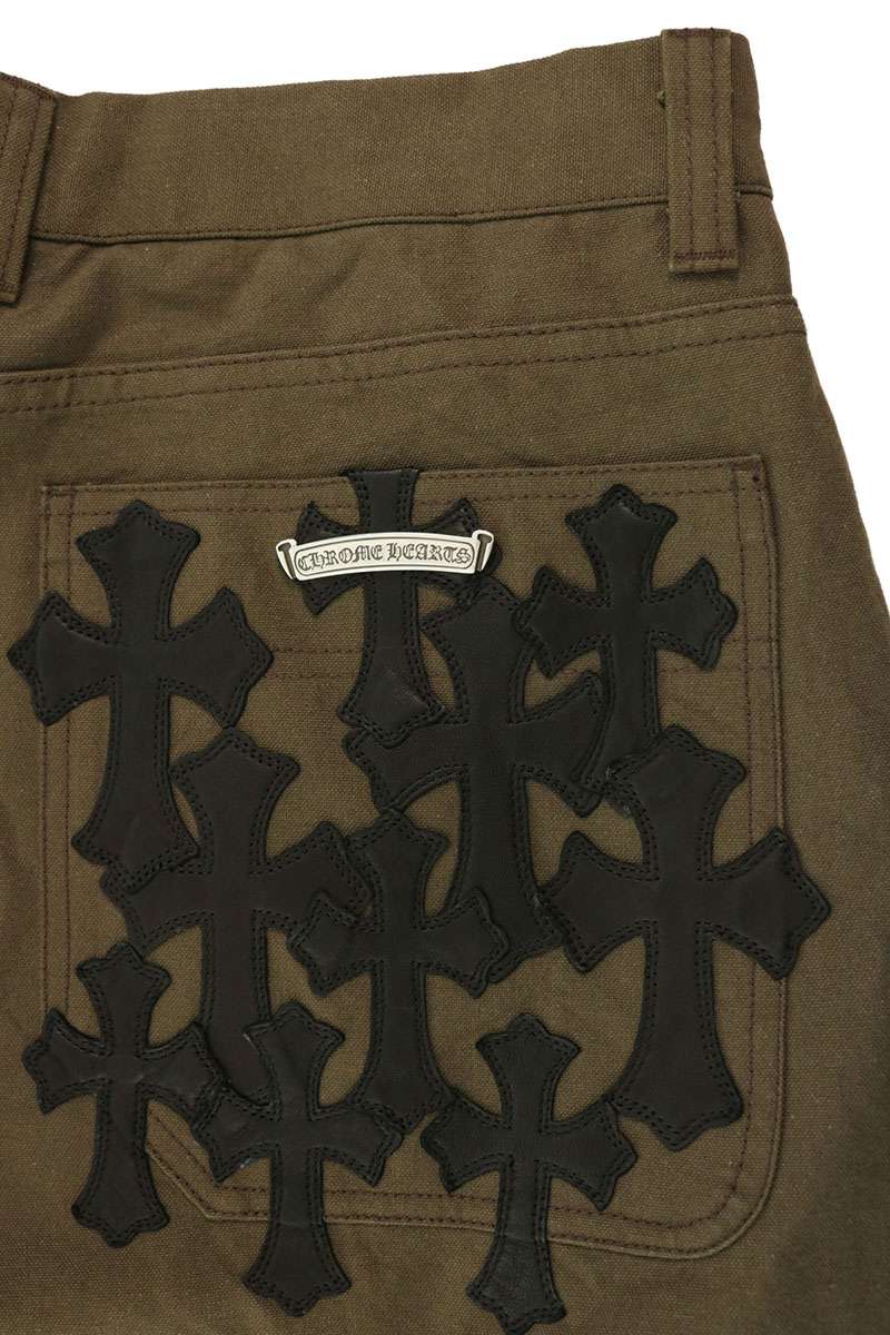 Chrome Hearts Carpenter Cemetery Patch Pants Brown Size 34