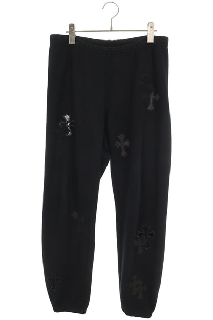 Chrome Hearts Y NOT SWEAT PANTS Cross Patch Black Sweatpants Size S