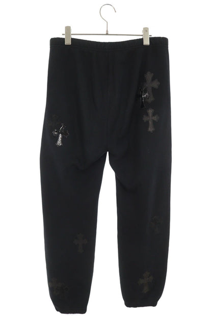 Chrome Hearts Y NOT SWEAT PANTS Cross Patch Black Sweatpants Size S