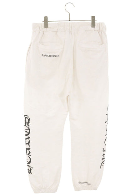 Chrome Hearts Cemetery Cross Print Sweatpants White Pants Size M