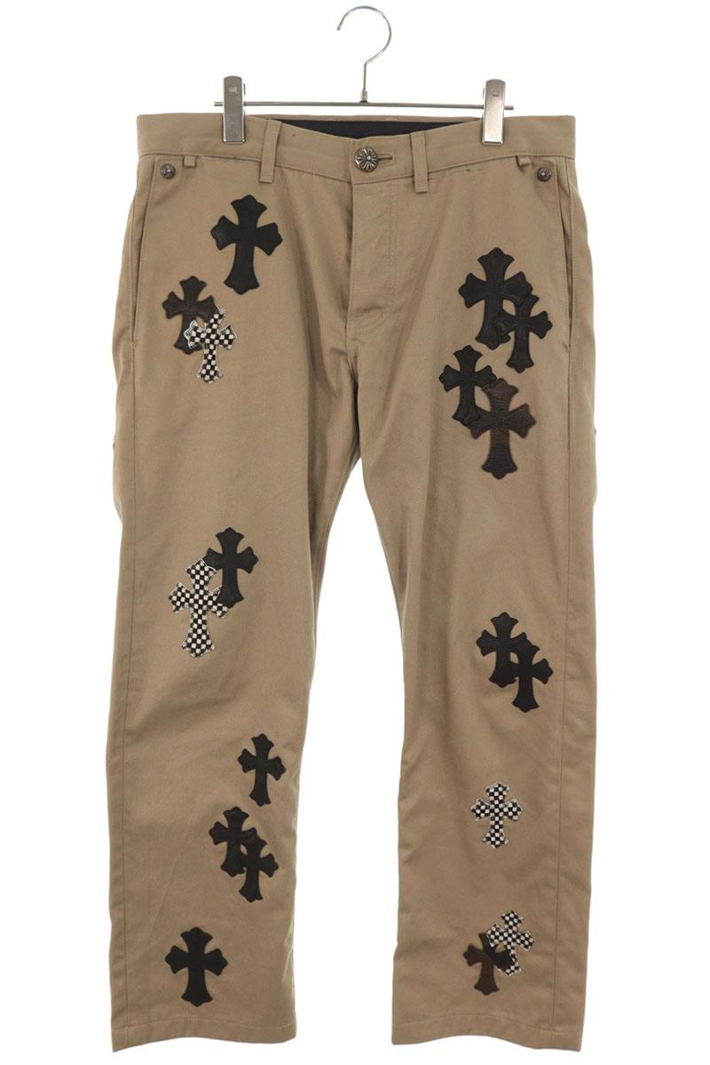 Chrome Hearts Leather Cross Patch Chinos Multi Size 33