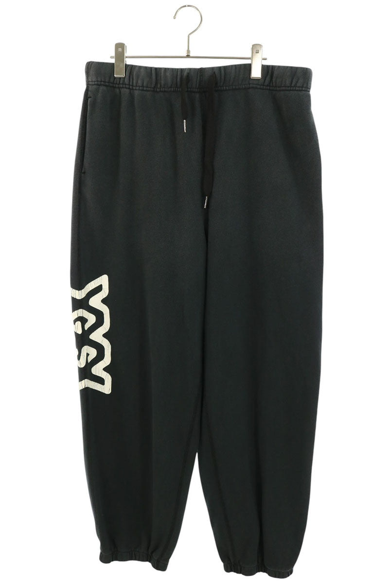 GOD SELECTION XXX 26SS Logo Print Sweatpants Black Size XL