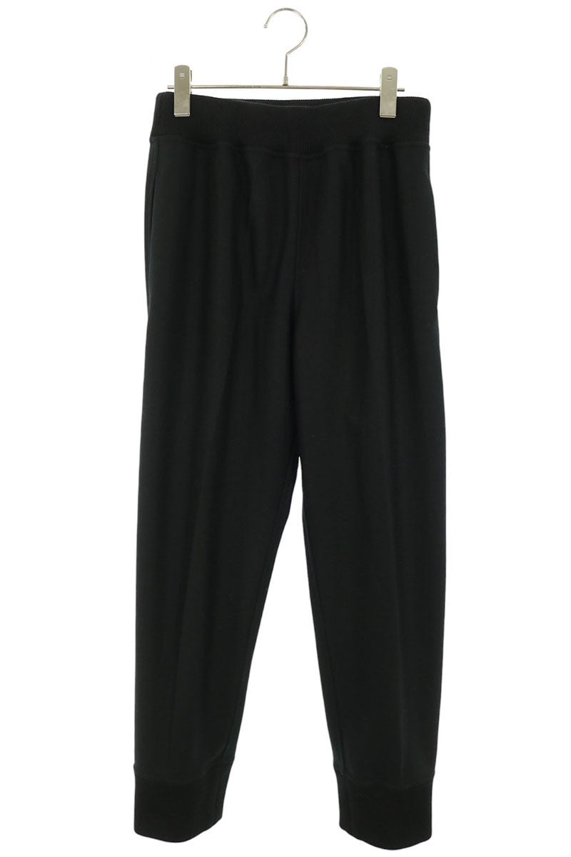 JILSANDER Wool Melton Jogger Pants Black Size 46