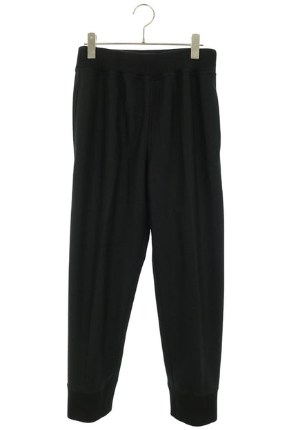 JILSANDER Wool Melton Jogger Pants Black Size 46