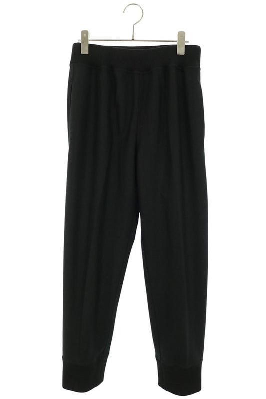 JILSANDER Wool Melton Jogger Pants Black Size 46