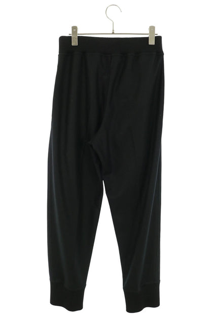 JILSANDER Wool Melton Jogger Pants Black Size 46