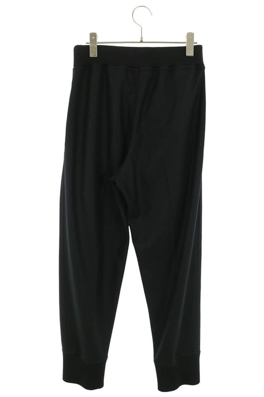 JILSANDER Wool Melton Jogger Pants Black Size 46