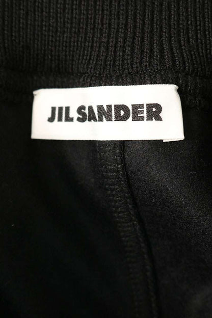 JILSANDER Wool Melton Jogger Pants Black Size 46