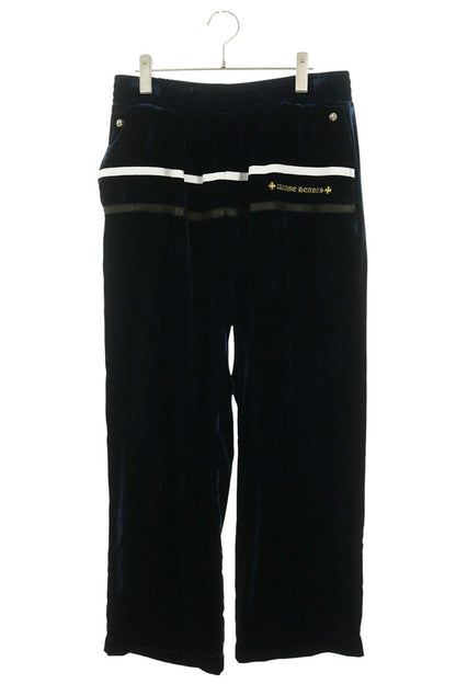 Chrome Hearts Velvet Tracksuit Pants Navy Size L