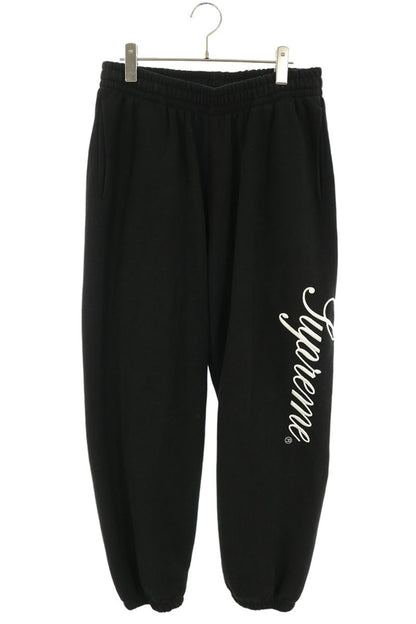 SUPREME Raised Script Sweatpants Black Size M