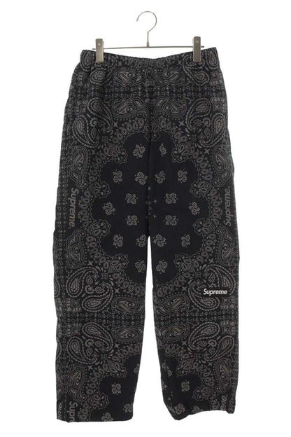 SUPREME 26SS Reflective Bandana Track Pants Black Size S