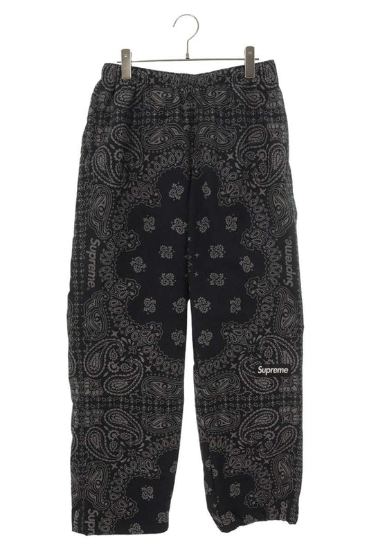 SUPREME 26SS Reflective Bandana Track Pants Black Size S