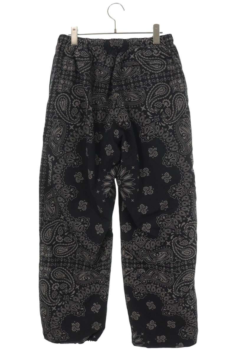 SUPREME 26SS Reflective Bandana Track Pants Black Size S
