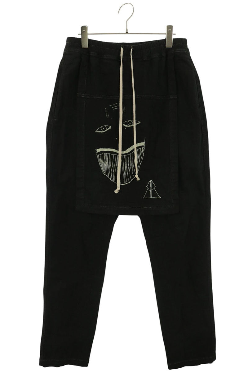 DRKSHDW Toothface Bella Waxed Cotton Pants Black Size M