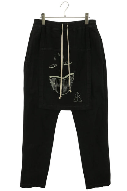 DRKSHDW Toothface Bella Waxed Cotton Pants Black Size M