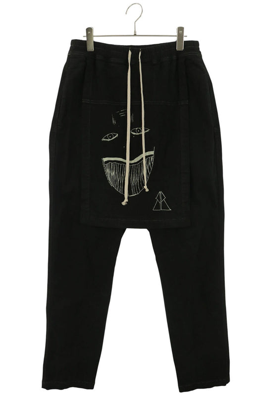 DRKSHDW Toothface Bella Waxed Cotton Pants Black Size M