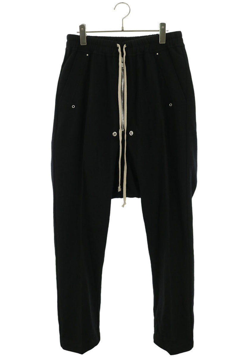 Rick Owens Drawstring Bella Wool Blend Pants Black Size 48