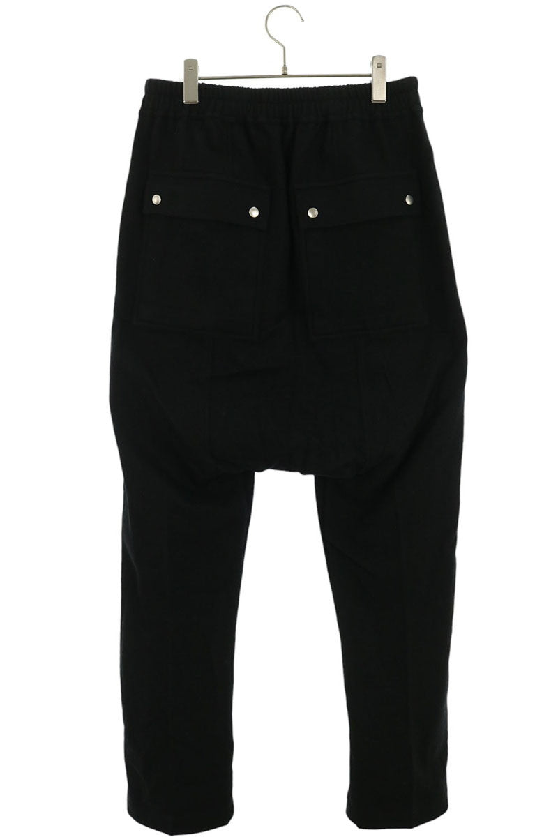 Rick Owens Drawstring Bella Wool Blend Pants Black Size 48