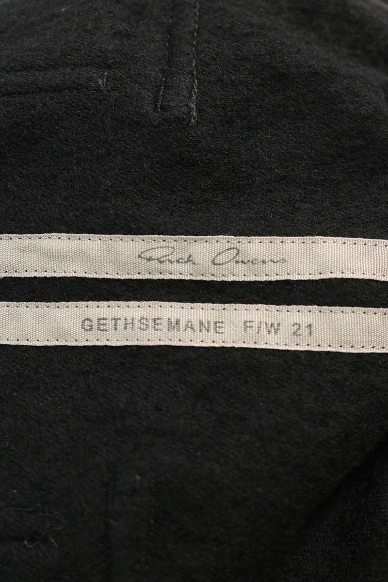 Rick Owens Drawstring Bella Wool Blend Pants Black Size 48