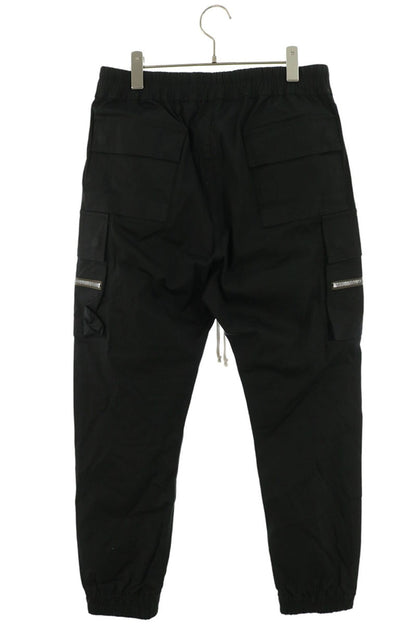 Rick Owens Mastodon Cargo Cotton Blend Pants Black Size 50