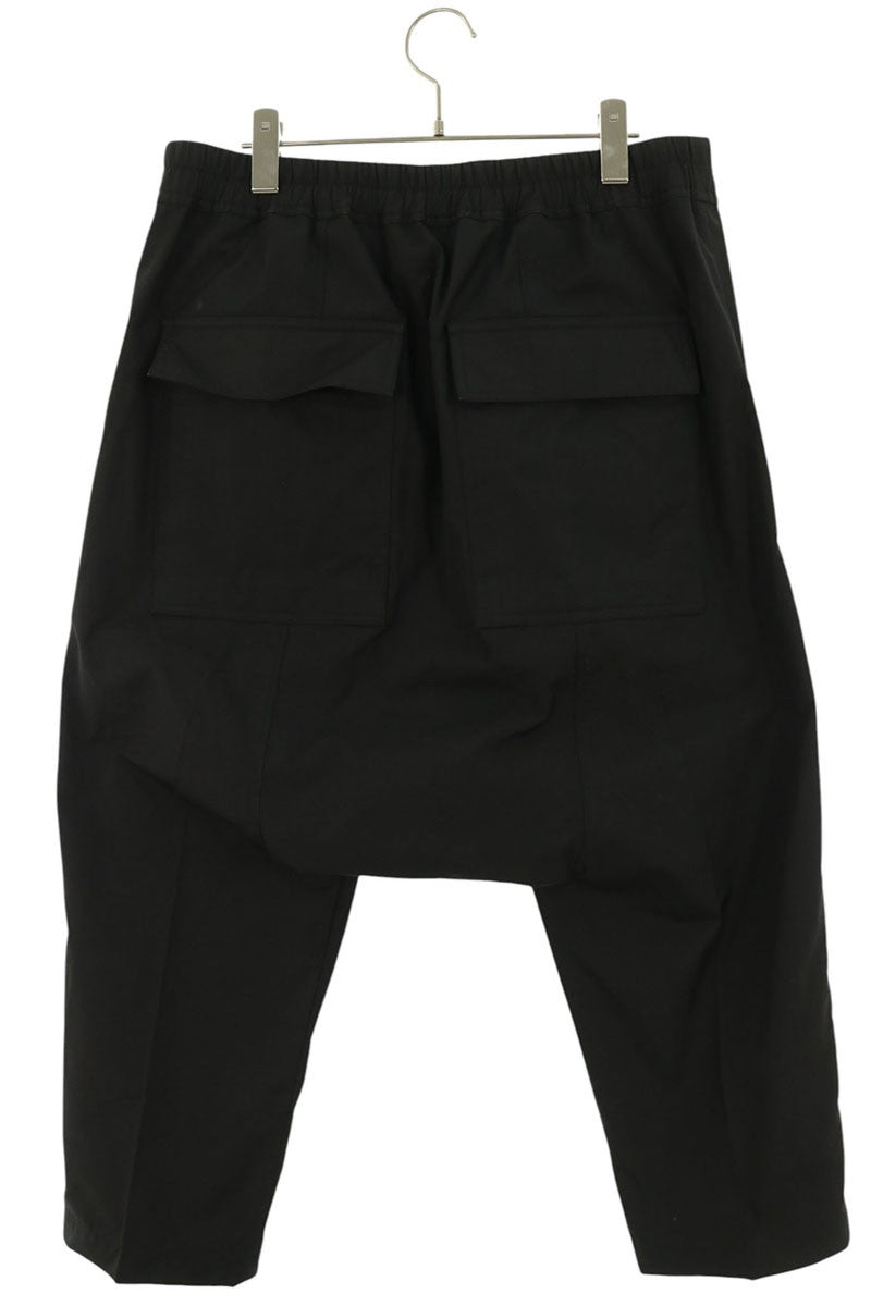 Rick Owens Drawstring Sarouel Polyester Pants Black Size 50