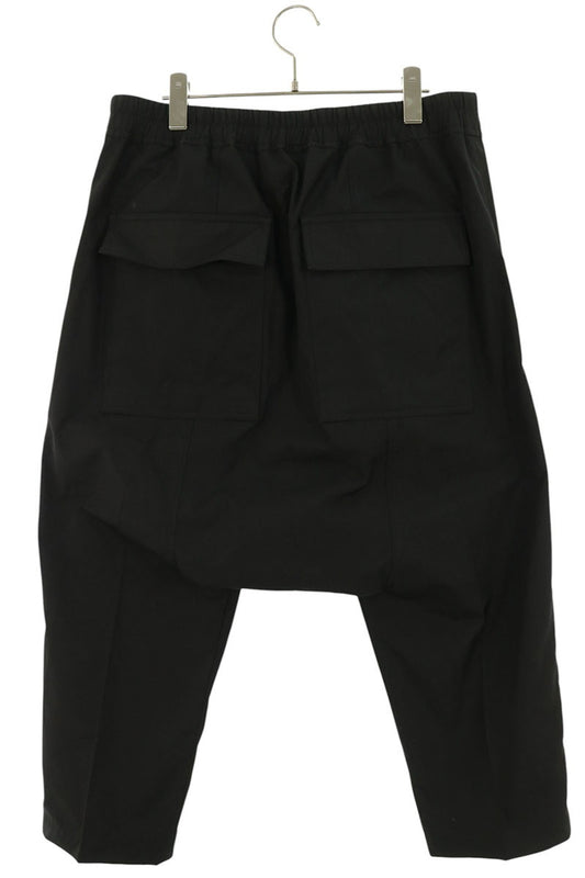 Rick Owens Drawstring Sarouel Polyester Pants Black Size 50