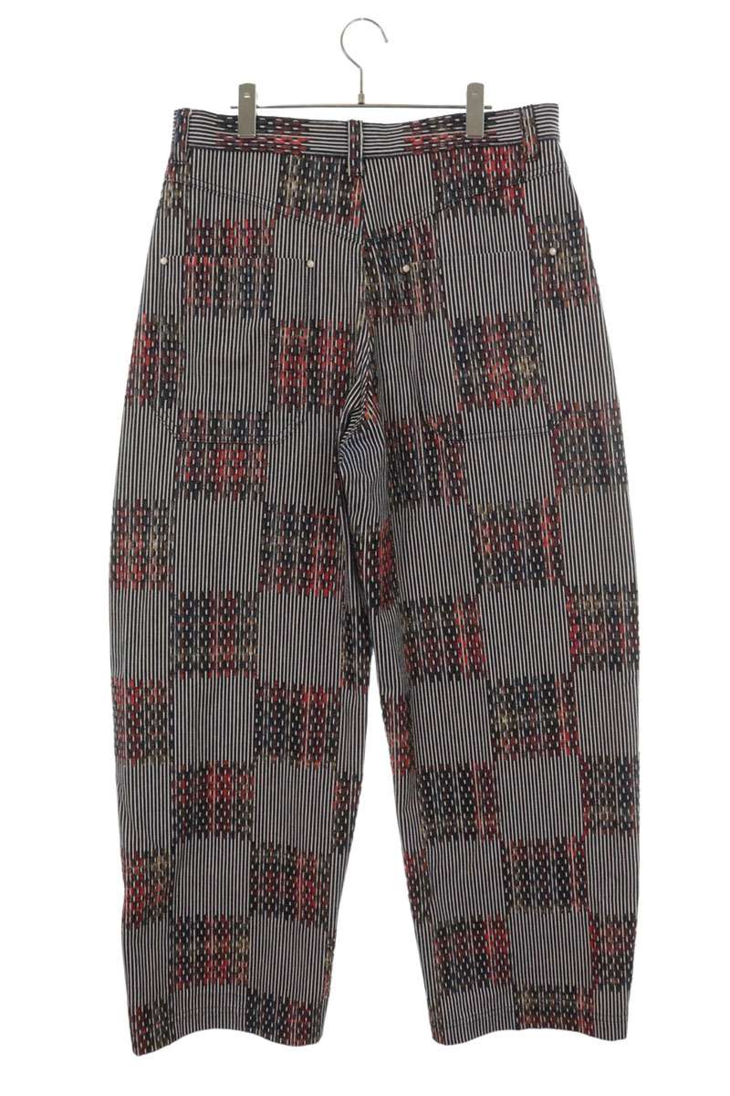 LOUISVUITTON Hickory Damier Denim Jeans Navy Pants Size 32