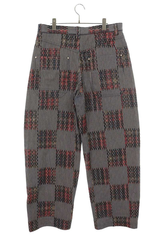 LOUISVUITTON Hickory Damier Denim Jeans Navy Pants Size 32