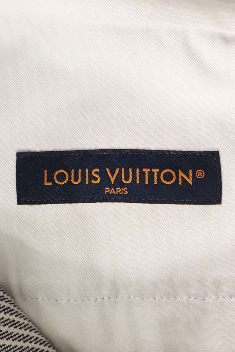 LOUISVUITTON Hickory Damier Denim Jeans Navy Pants Size 32