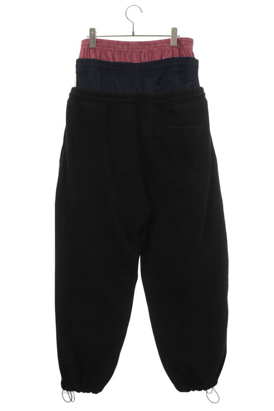 PROJECT GR 3 Layered Cotton Blend Sweatpants Black Size 1