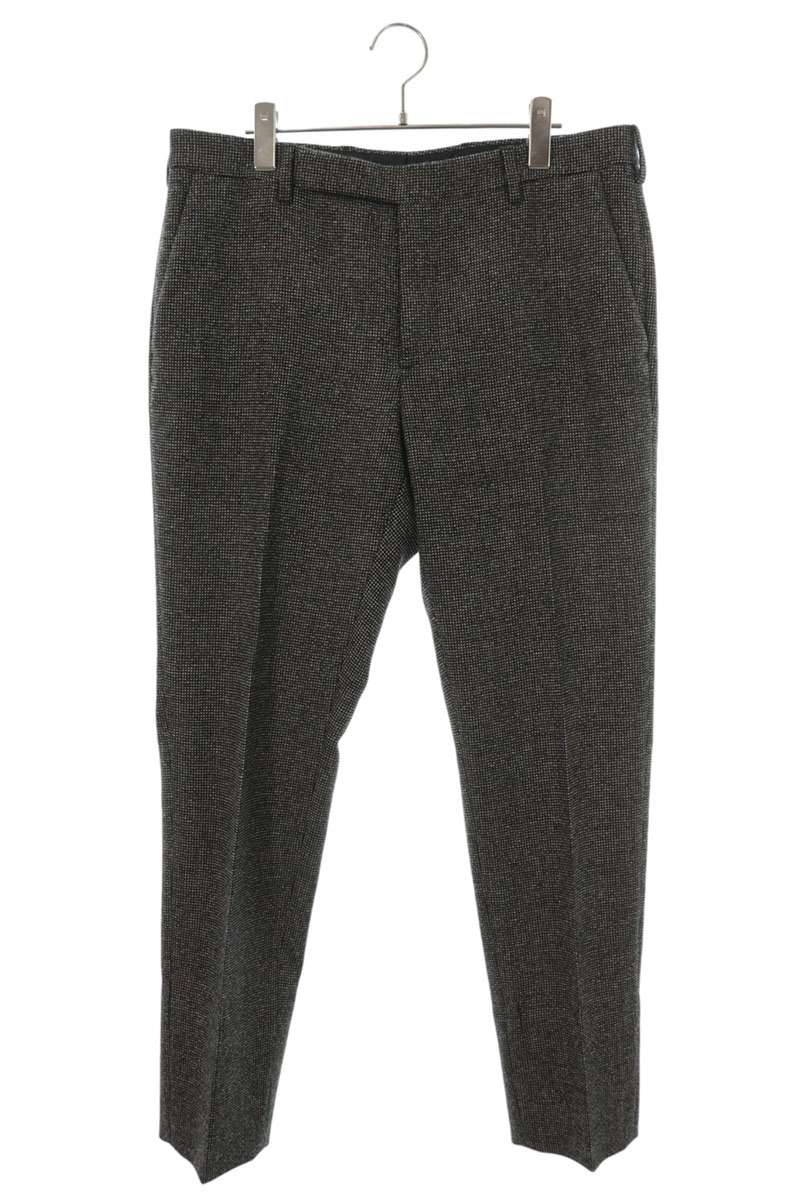 SAINT LAURENT PARIS Tweed Wool Pants Gray Size 50