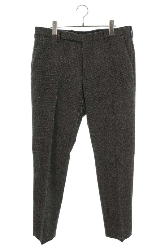 SAINT LAURENT PARIS Tweed Wool Pants Gray Size 50