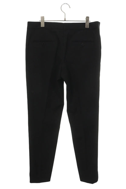 SAINT LAURENT PARIS Side Stripe Smoking Slacks Black Size 48