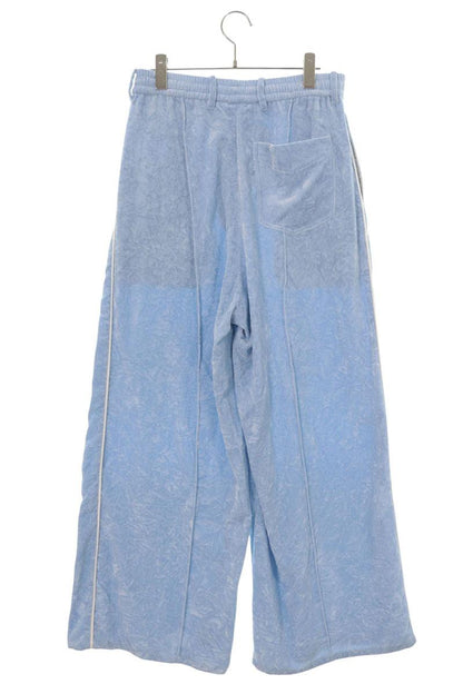 MASU 25SS Velour Wide Leg Pants Light Blue Size 46